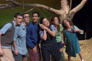 שחקני הכבש השישה-עשר. צילום: תיאטרון הבימה